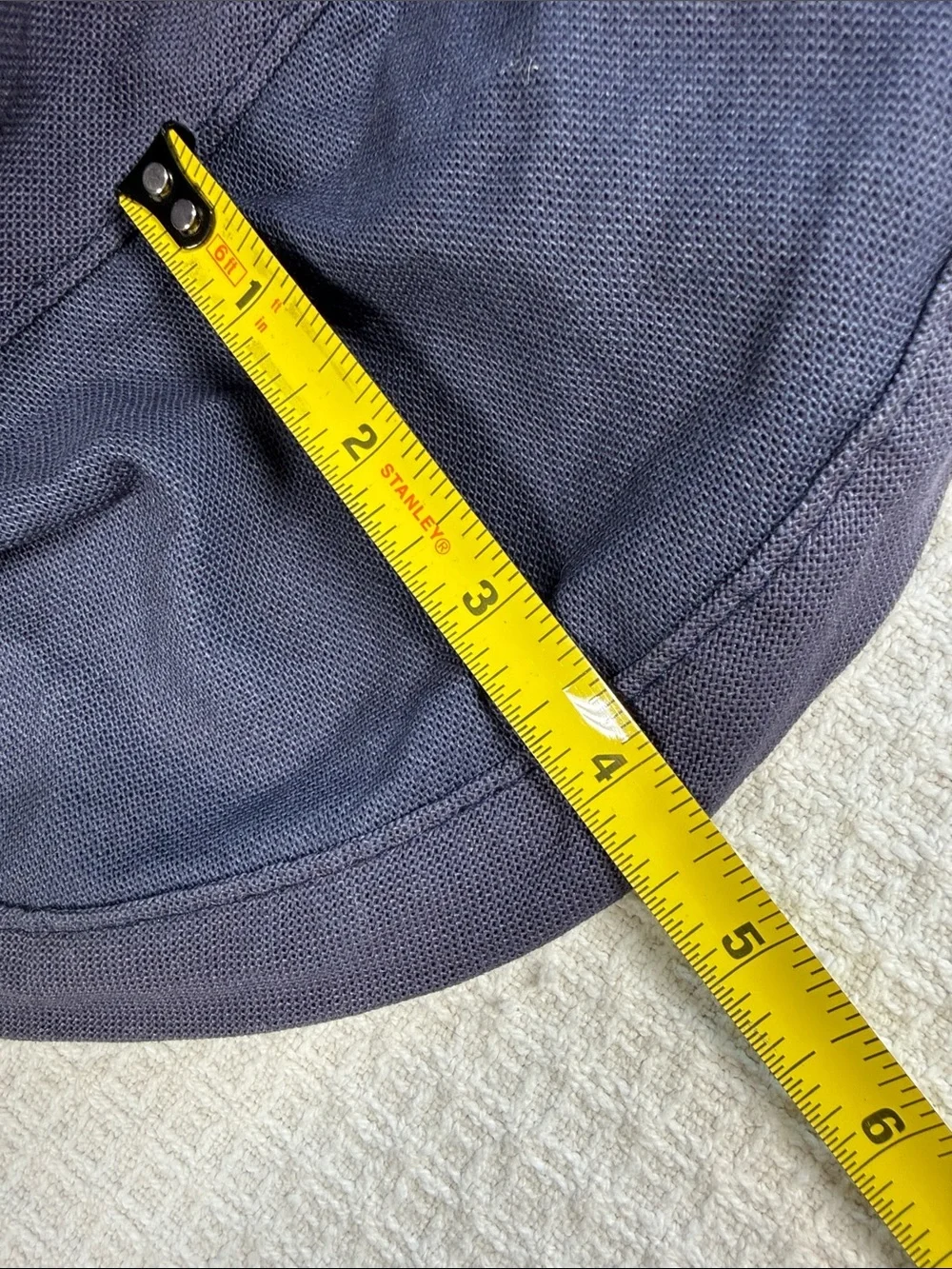 Scala dark navy blue canvas sun hat